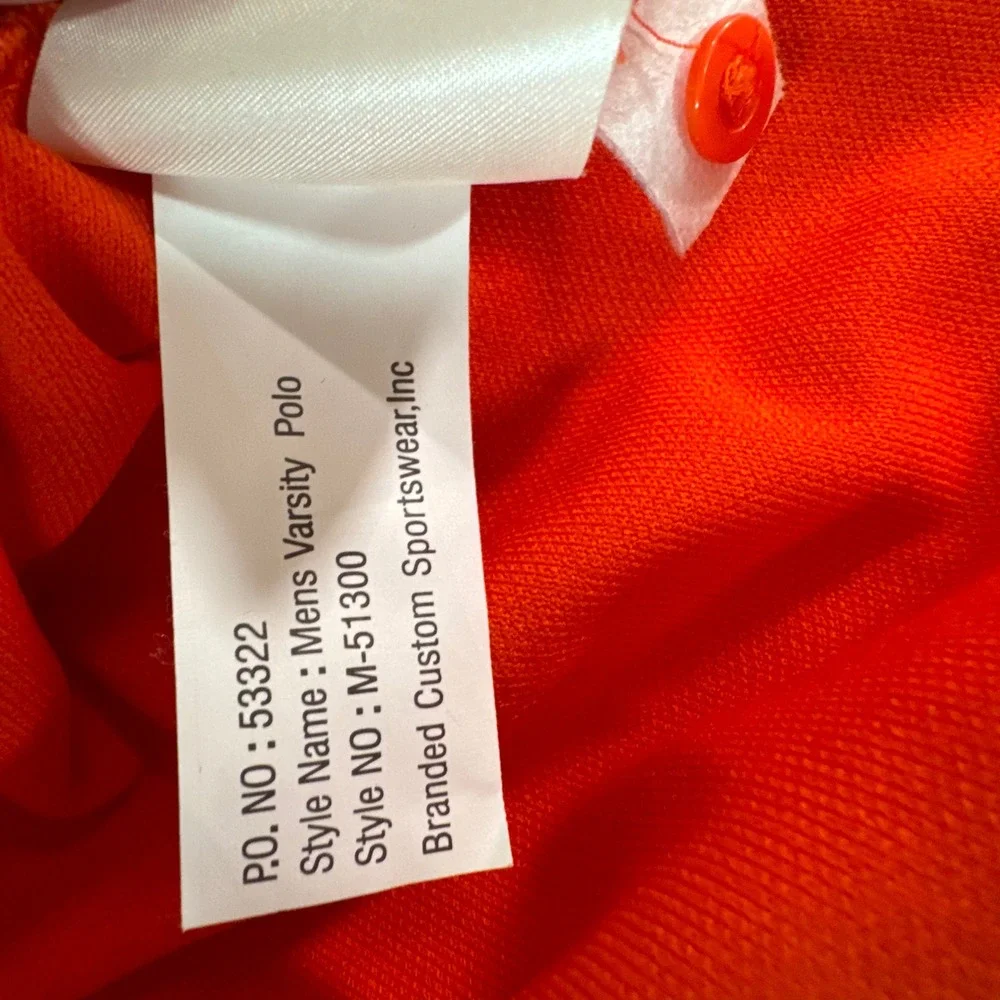 Nike Clemson Tigers Dri-Fit Polo Shirt Mens‎ XL Orange Athletic Golf Fanwear